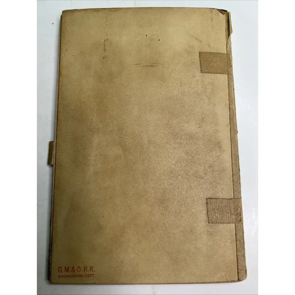 1948 Speedball Lettering Book Property GM&O RAILROAD DRAFTING DEPT MOBILE AL
